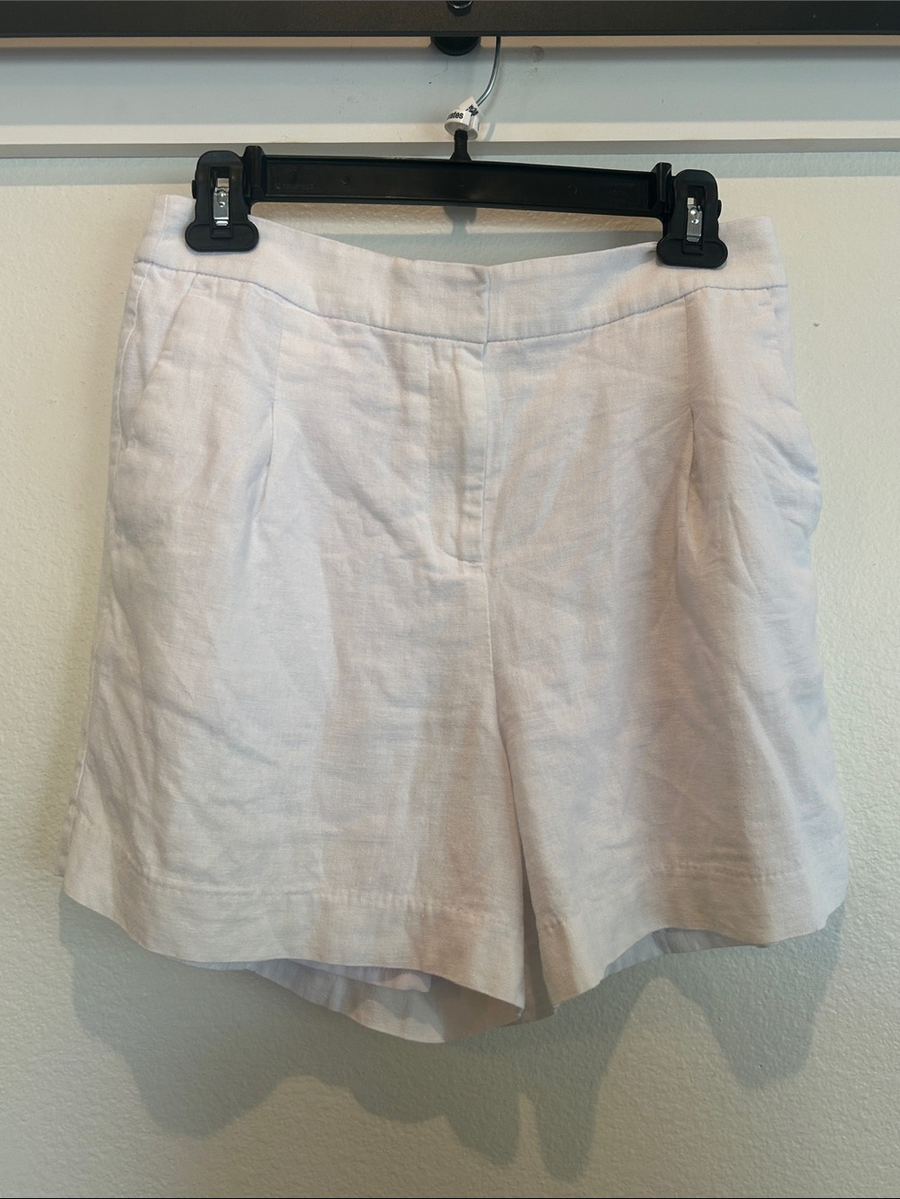 J. Crew Women's White Linen-Blend Tailored Shorts